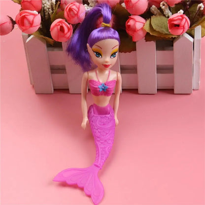 Mermaid Doll 16cm Educational Girls Toy Pink Purple Orange