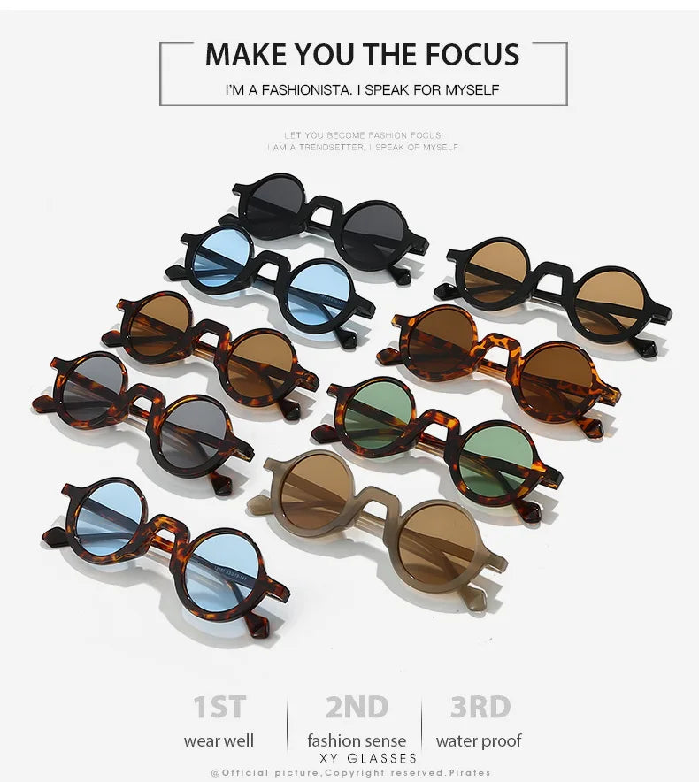 Retro Round Sunglasses for Casual Travel
