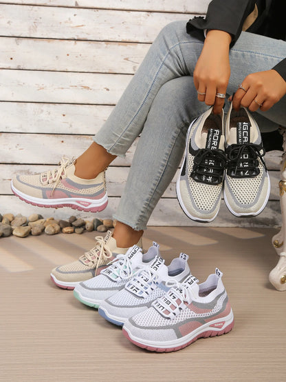 Women's Double-Color Canvas Work Sneakers