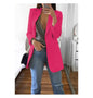 Slim Fit Polo Neck Cardigan Women's Coat