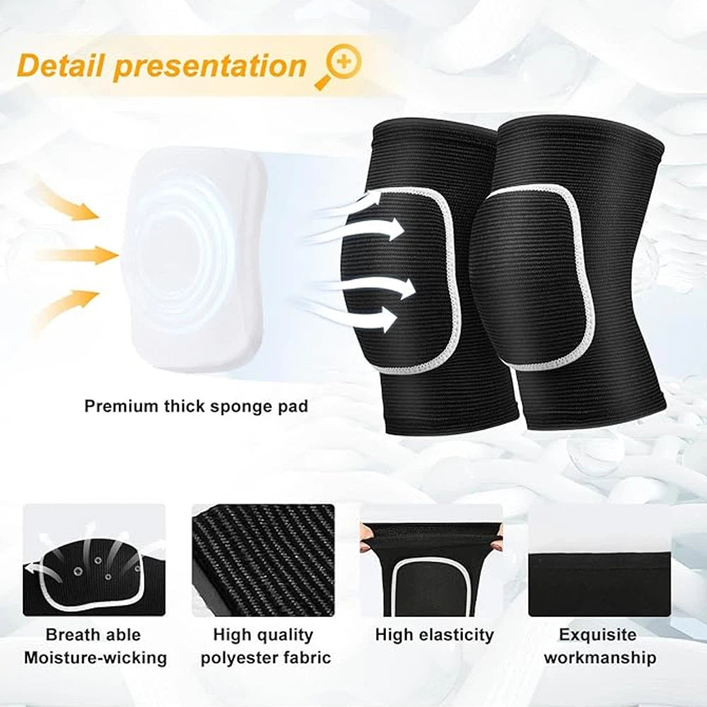 Soft Breathable Volleyball Knee Pads for Sports