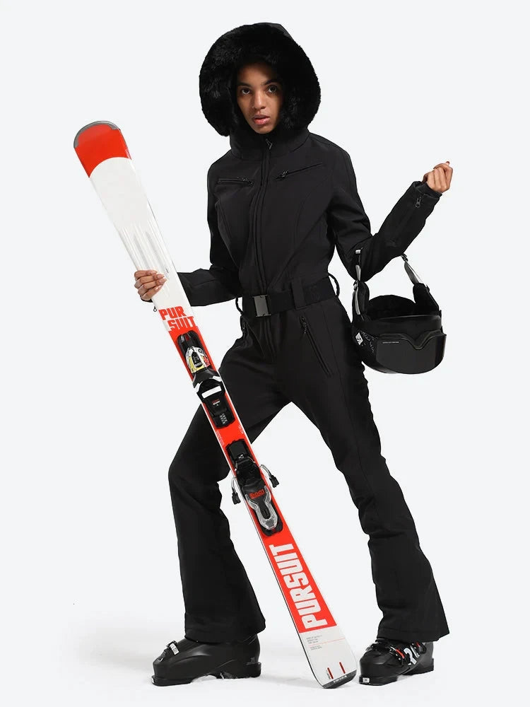 Gsou Women's Winter Snow Jumpsuit Waterproof Ski Suit