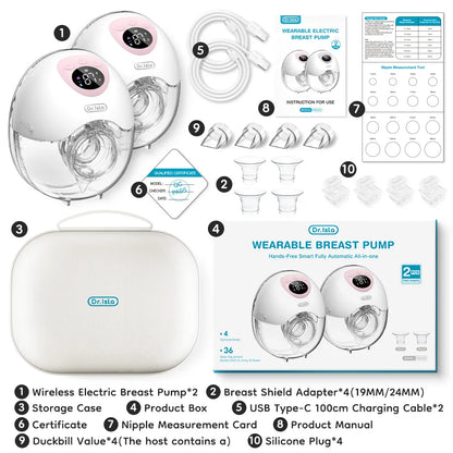 MAMIJOY Wearable Electric Breast Pump 2PCS BPA Free
