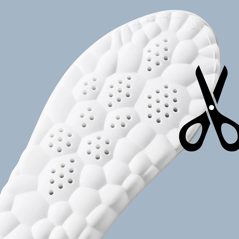 Latex Shock Absorbing Insoles with Arch Support