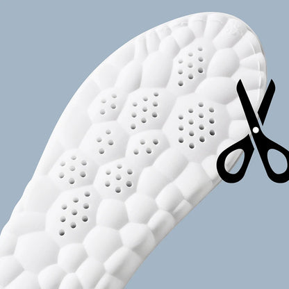 Latex Shock Absorbing Insoles with Arch Support