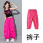 Girls Loose Cargo Pants with Belt for Daily Wear