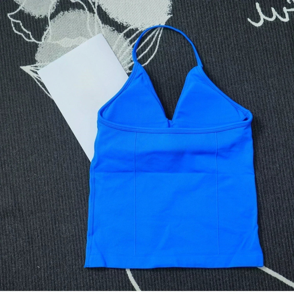 Seamless Lace-Up Bra and Shorts Yoga Set for Women