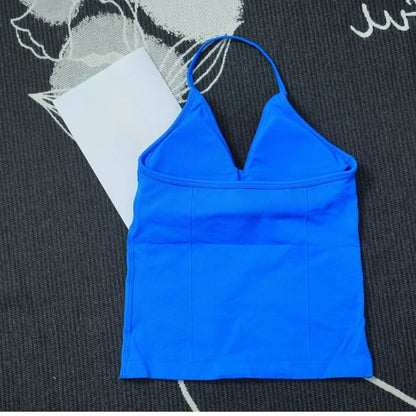 Seamless Lace-Up Bra and Shorts Yoga Set for Women