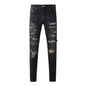 Men's Retro Wash Low Rise Elastic Skinny Denim Jeans