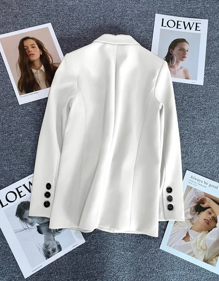 Elegant Long Sleeve Blazer Coat for Women