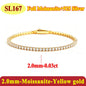 Moissanite Tennis Chain Bracelets 925 Sterling Silver