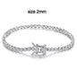 Moissanite Tennis Bracelet 925 Sterling Silver White Gold