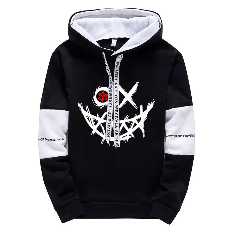 Mens Printed Tracksuit Casual Hoodie and Sweatpants