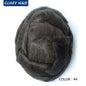 Double Knotted Toupee 130% Density Indian Hair 5 Inch