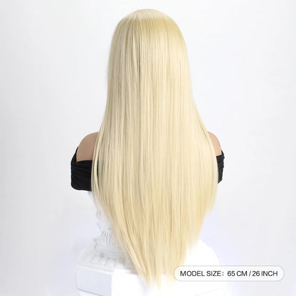 26 Inch Long Straight Synthetic Wig for Women