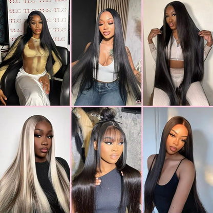16A Straight Brazilian Remy Human Hair Bundles Natural Black