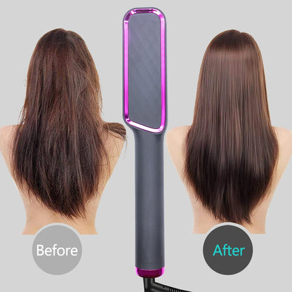 Electric Hot Comb Straight Hair Straightener Brush