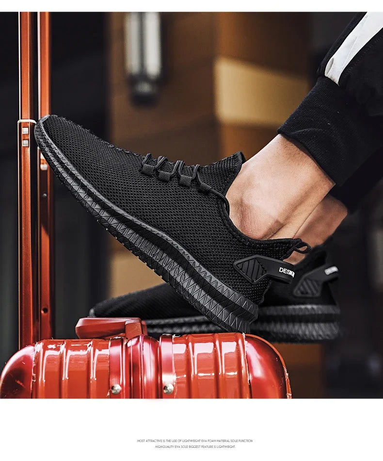 Men's Breathable Non-Slip Sports Sneakers for Outdoor Use