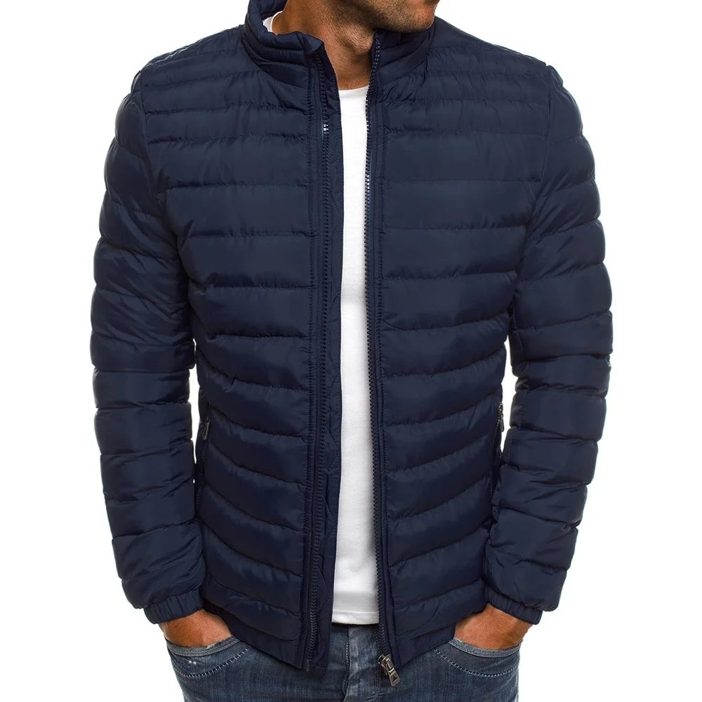 Men's Warm Casual Stand Collar Down Jacket