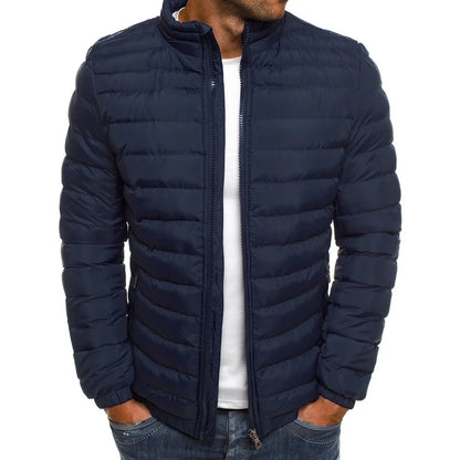 Men's Warm Casual Stand Collar Down Jacket