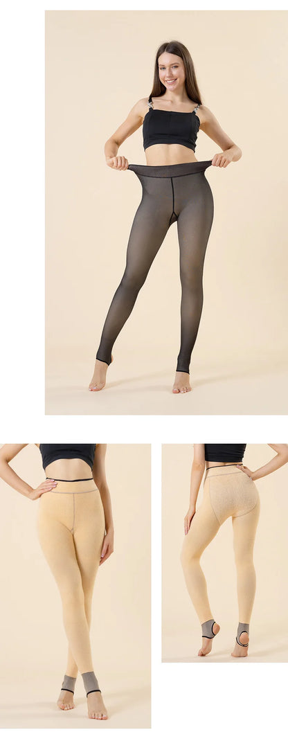 Women's Thermal Fleece Leggings for Winter Wear