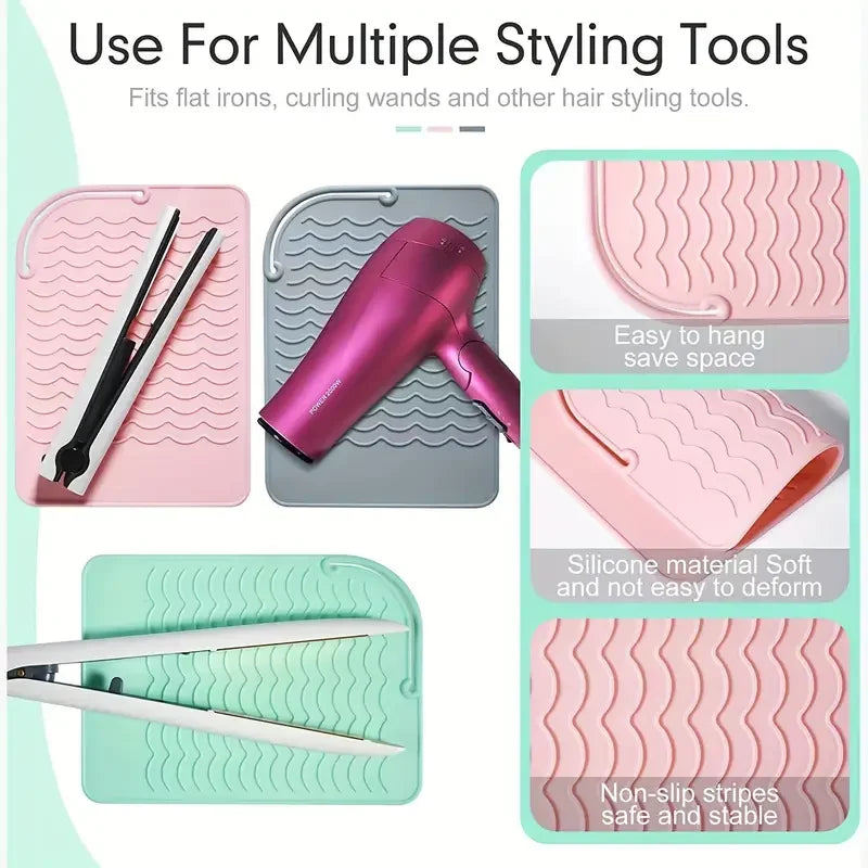 Plus Size Silicone Heat Resistant Mat for Hot Tools