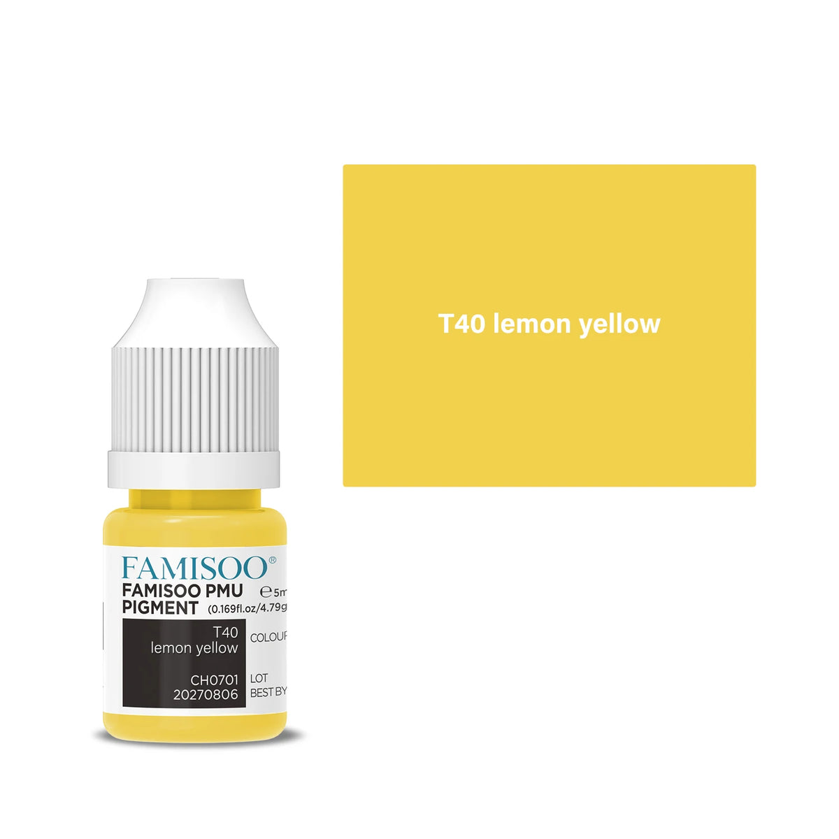 FAMISOO 5ML Permanent Makeup Pigment for Lips and Eyebrows
