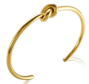 Classic Gold Plated Stainless Steel Cuff Bracelet