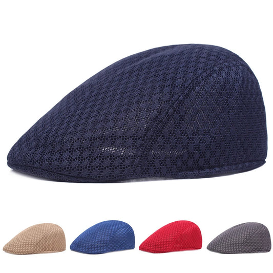 Casual Unisex Beret Hat Cotton Polyester Plaid