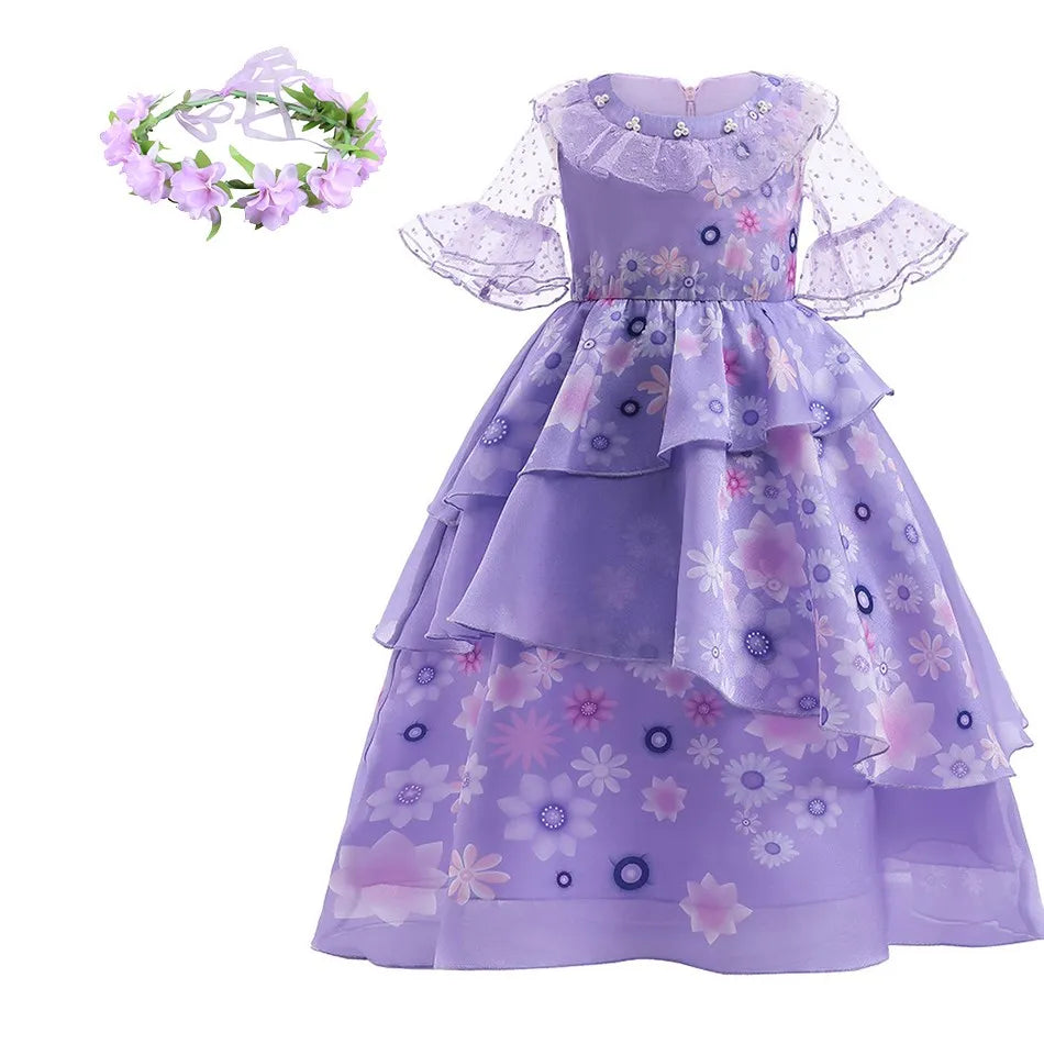 Kids Princess Dress Cinderella Cosplay Costume for Girls