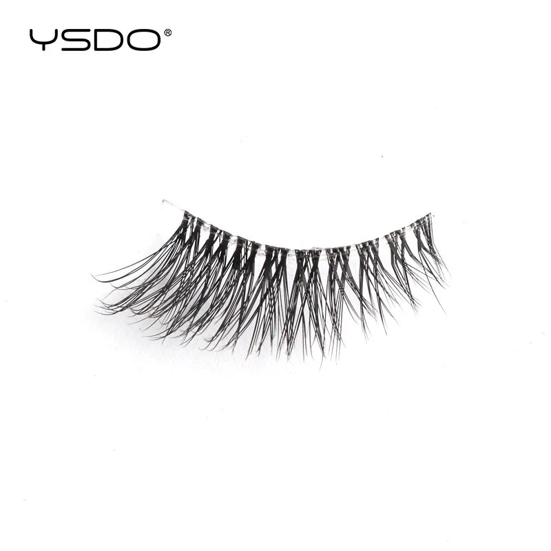 YSDO 5/10 Pairs Natural Soft Black Half Lashes
