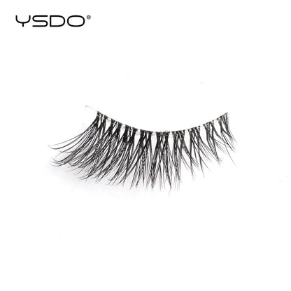 YSDO 5/10 Pairs Natural Soft Black Half Lashes