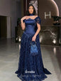 Luxury Satin Evening Dress with Sequins and Sweetheart Neckline