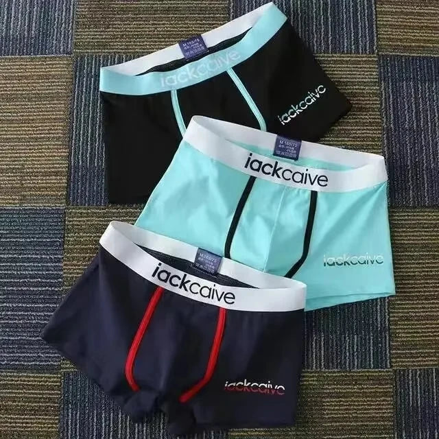 Cotton Boxer Shorts for Men 3Pcs Breathable Underwear