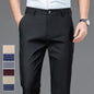 Black Stretch Smart Casual Men's Trousers