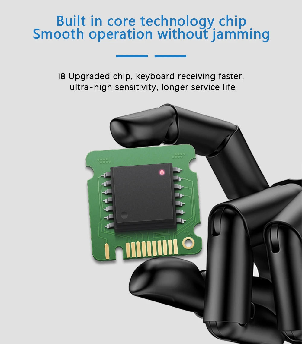 Wireless Air Mouse with Touchpad Keyboard