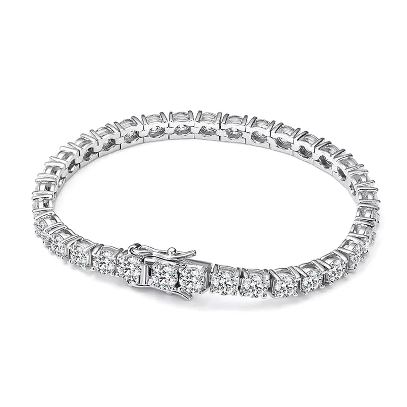 Moissanite Tennis Bracelet in 925 Sterling Silver