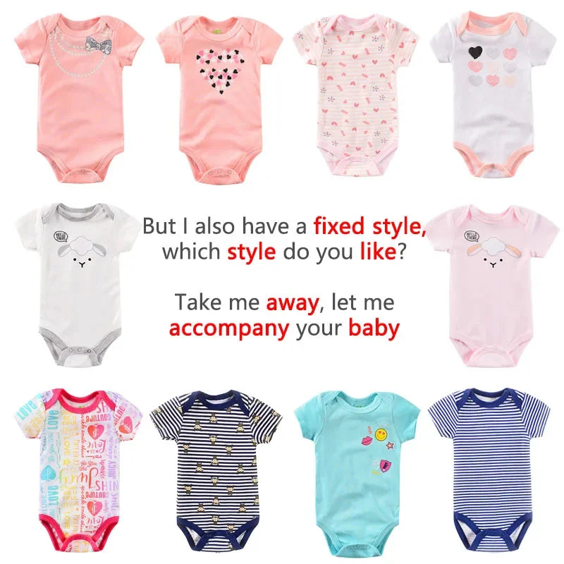 Baby Bodysuit Summer Romper for Newborns 0-12M