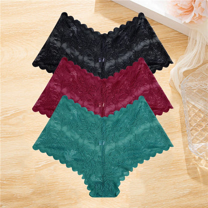 FINETOO Lace Boyshort Panties Set for Women S-XL