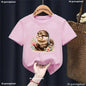 Kawaii Otter Love Printed T-Shirt for Kids