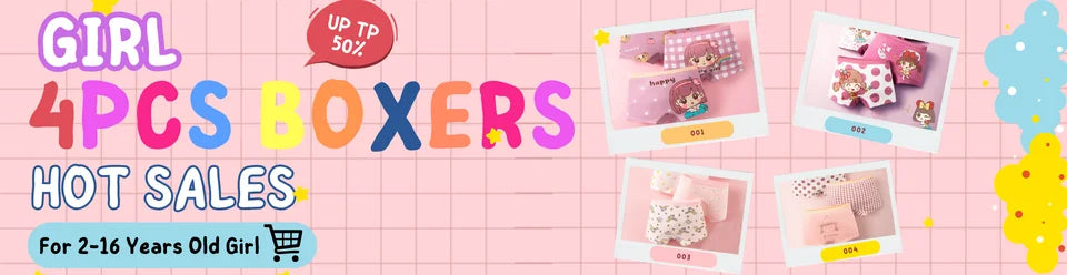 Cotton Girls Briefs with Cartoon Characters