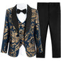 Luxury 4-Piece Suit Set for Boys, Slim Fit, Polyester