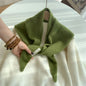Wool Triangle Scarf for Women - Multi-functional Knitted Scarf