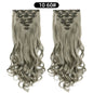 22 Inch Curly Wavy Clip In Hair Extensions Synthetic