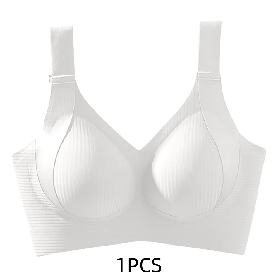 Women's Seamless Wire-Free Bra, Thin Style, Large Size