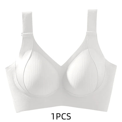 Women's Seamless Wire-Free Bra, Thin Style, Large Size