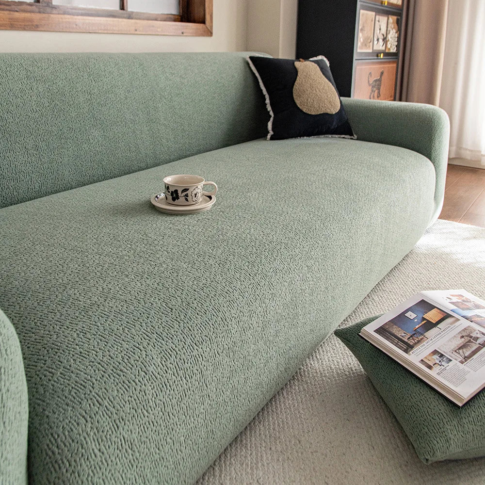 Adjustable Velvet Sofa Cover for L Shape Couch