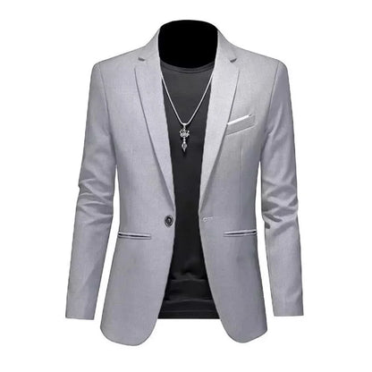 Men's Slim Fit Non-Ironing Casual Suit Jacket