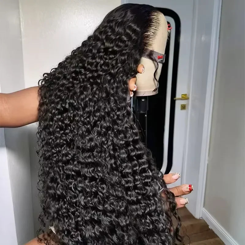 40 Inch Deep Wave Human Hair Lace Frontal Wig