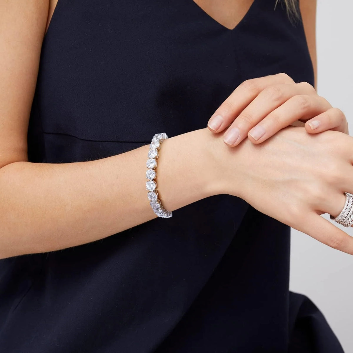 Moissanite Diamond Tennis Bracelet S925 Sterling Silver